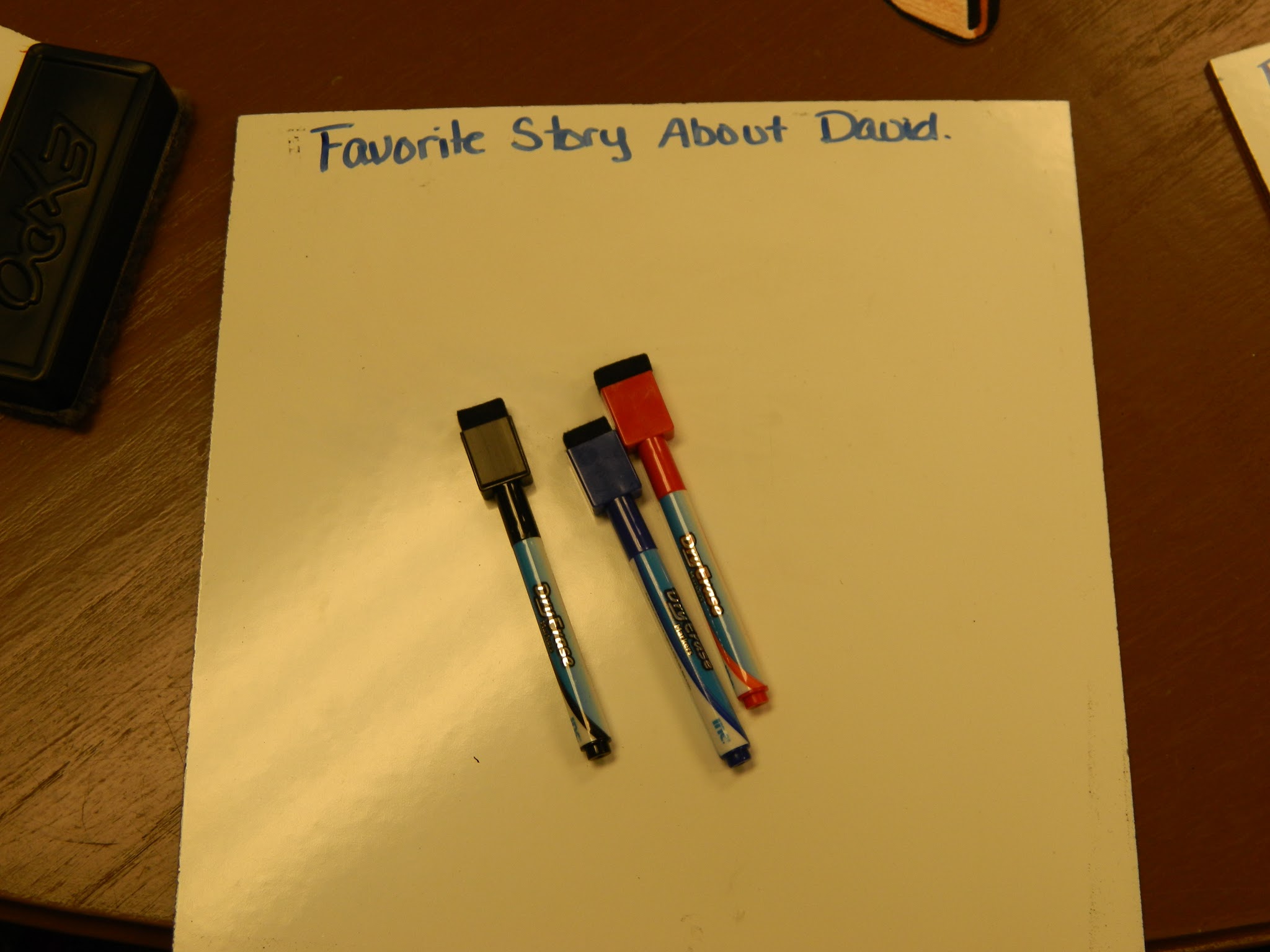 Personal White Boards Make GREAT Teaching Aides.