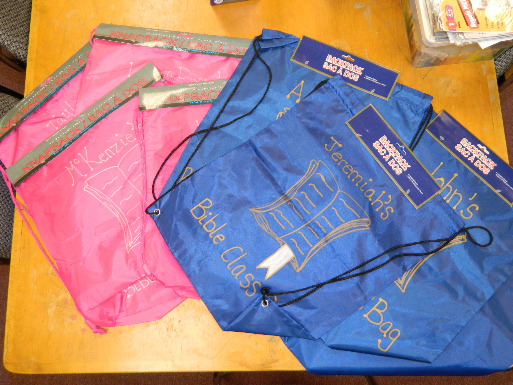 New Bible Class Bags!!!